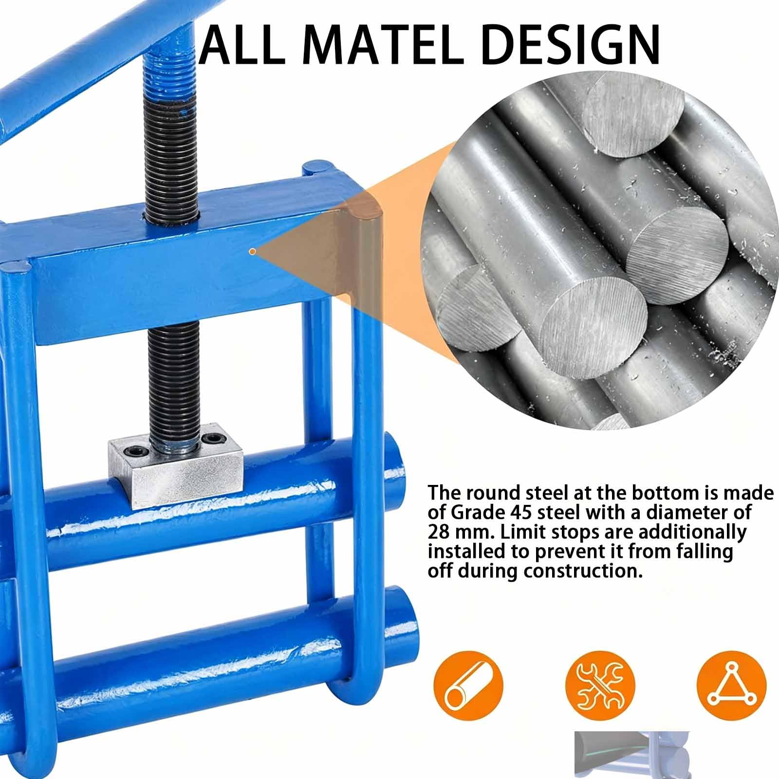Herramienta manual de compresión de tuberías, abrazadera de compresor de tornillo para tuberías de hasta 32 mm, compatible con PE PPR PVC PP - Ideal para control de flujo temporal y reparaciones de