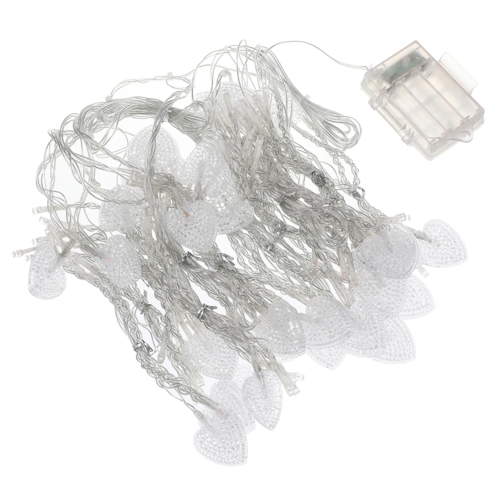 TIDTALEO Heart Shaped LED Curtain Light Window Wall Decor for Weddings and Events Material Creates Warm Atmosphere for Home Garden Parties Battery Not Included