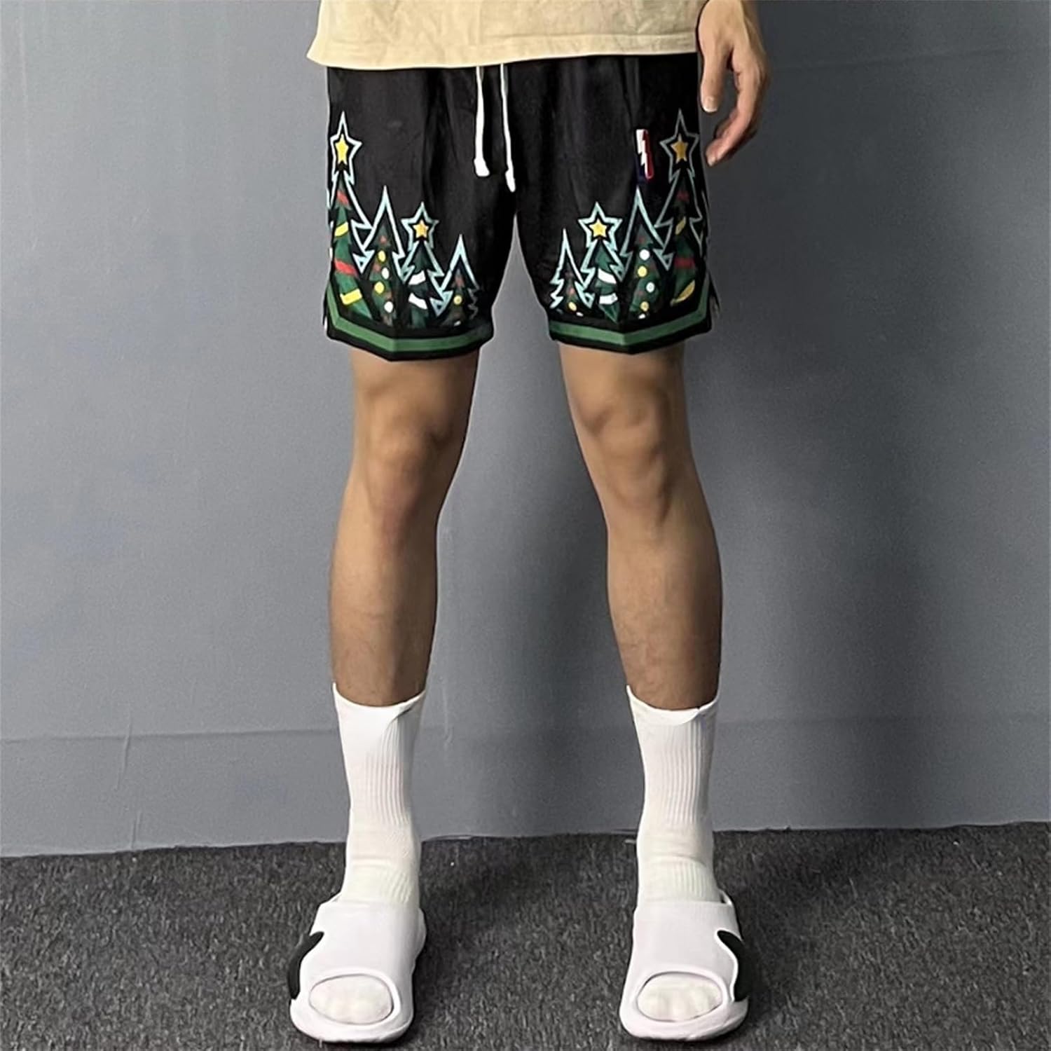 BOOMLEMON Men's Basketball Shorts Gym Training Workout Athletic Shorts Mesh Graphic Print Running Short Pants - Image 2