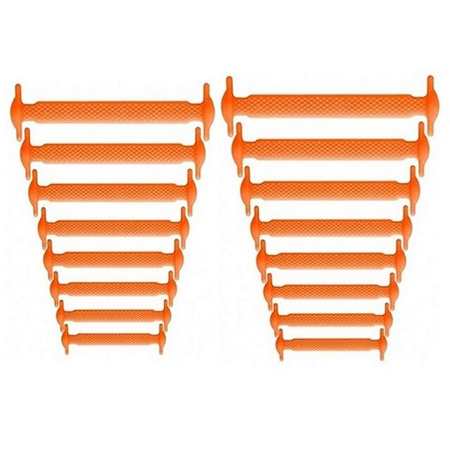 SOLDOUT™ 16 PCS Shoes Accessories Elastic Shoelaces Shoelace Silicone Creative Lazy Silicone Elastic Laces No Tie Rubber Lace (Pack of 16)