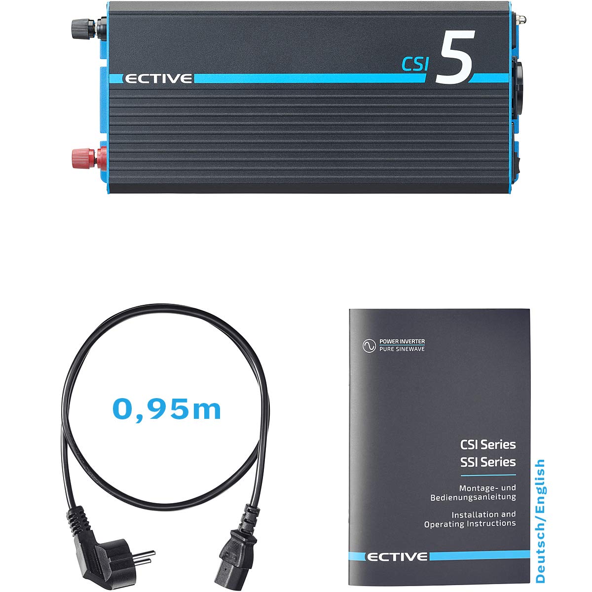 ECTIVE CSI 5 500W/24V Sinus-Wechselrichter mit Ladegerät, NVS- und USV-Funktion