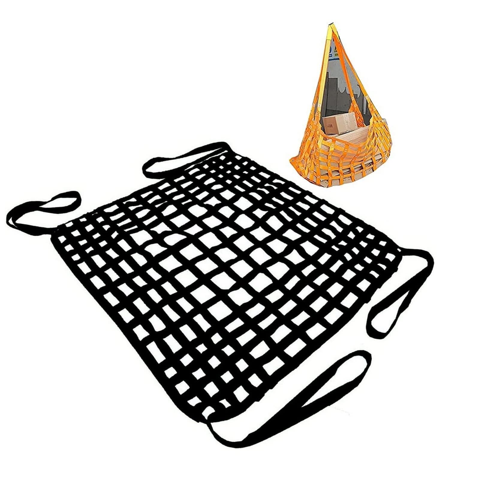 Gurtbandnetz Ladungssicherungsnetz - Hebenetzgurte – Kletternetz Kinder Outdoor, Reißfest Anhänger Netz, Kajakdeck Gepäcknetz Für Industrielle Be Und Entladewerkzeuge, Garten-Kletternetz(1.5 X 1.5M/Me