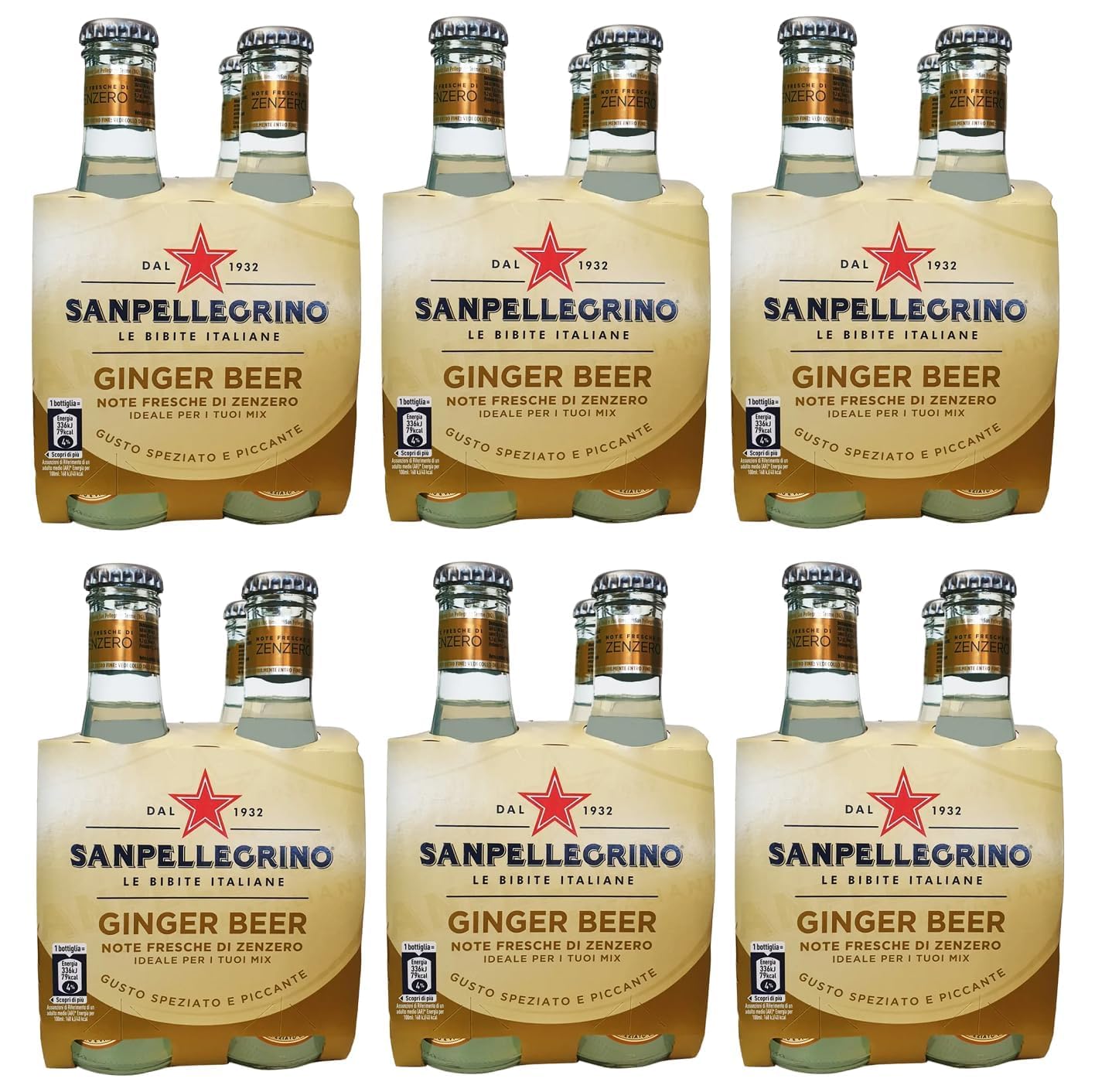 Sanpellegrino San Pellegrino Cedrata Lot de 48 boissons sans alcool + boisson sans alcool avec notes de gingembre 20 cl