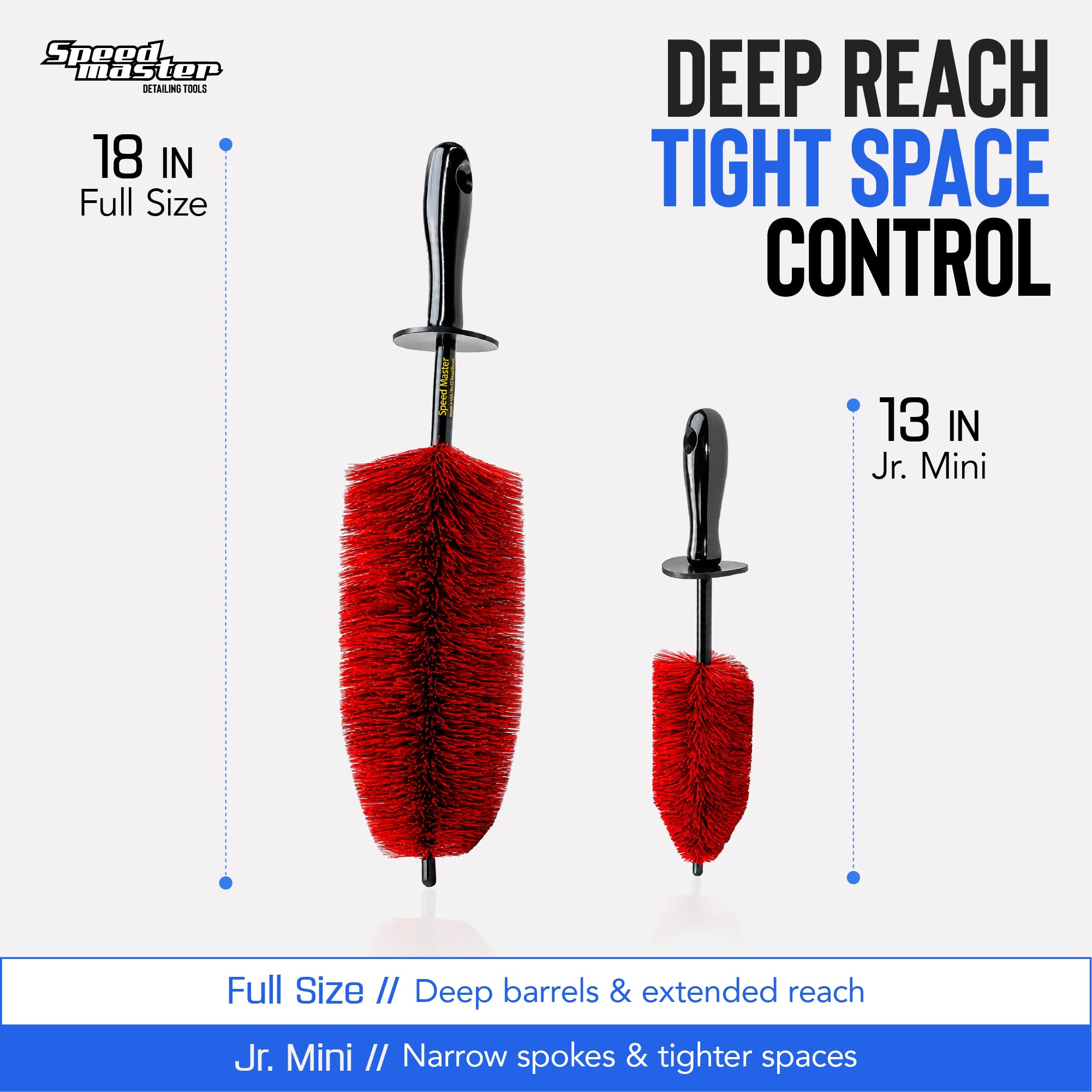Speed Master Wheel Brush Set - Detail Your Wheels -3 Speed Master Wheel Brush Set - Detail Your Wheels -3