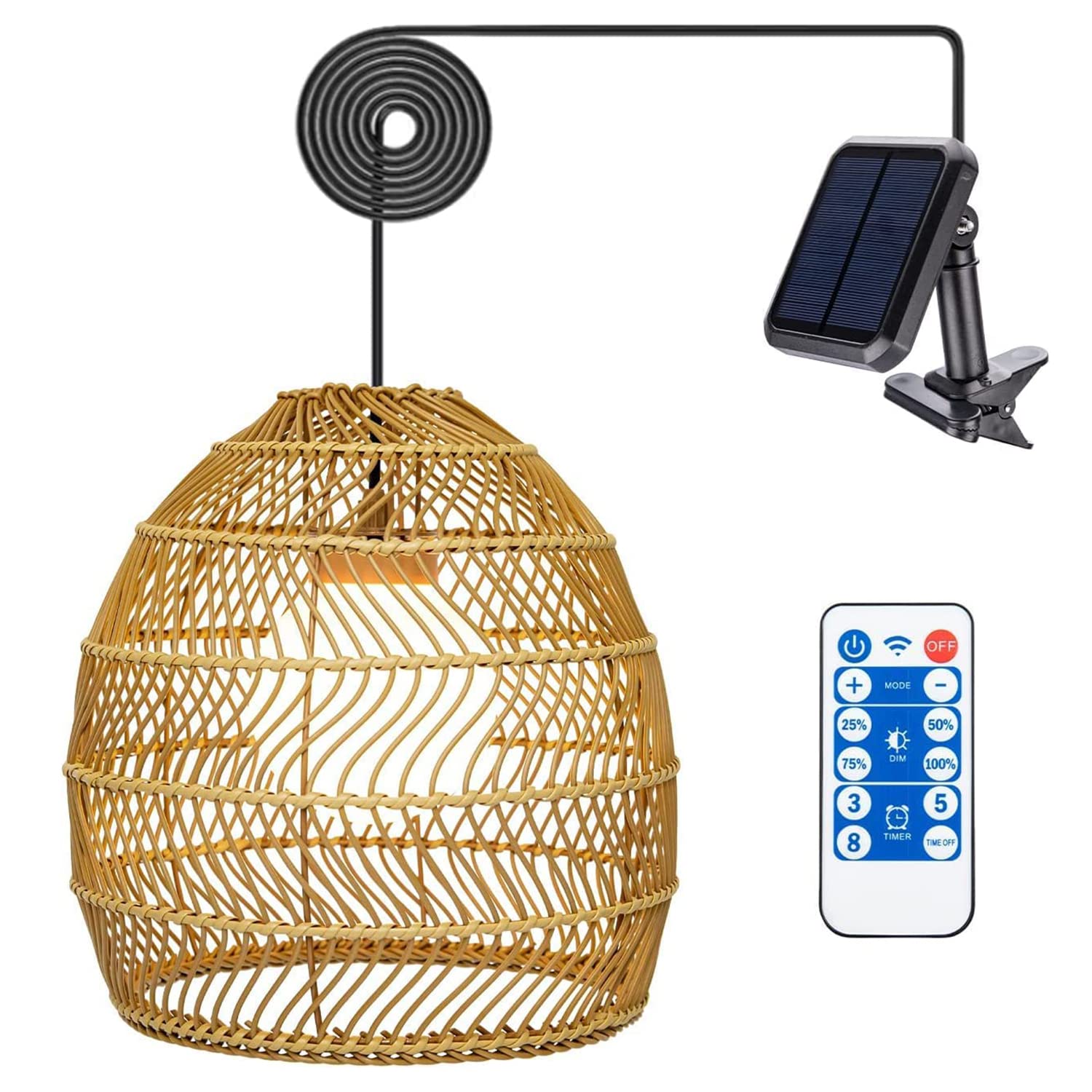 Photo 1 of **UNABLE TO TEST*
Wonder Solar Pendant Lights Outdoor - Solar Hanging Lanterns with Remote Dimmable Outdoor Chandelier Lights 