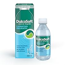 DulcoSoft Lassativo con Macrogol, Rimedi Stitichezza Adulti, Bambini – Senza Glutine, Senza Zucchero, Senza Lattosio – Lassativo Delicato per Irregolarità Intestinale, Stipsi (Soluzione Orale 250ml)