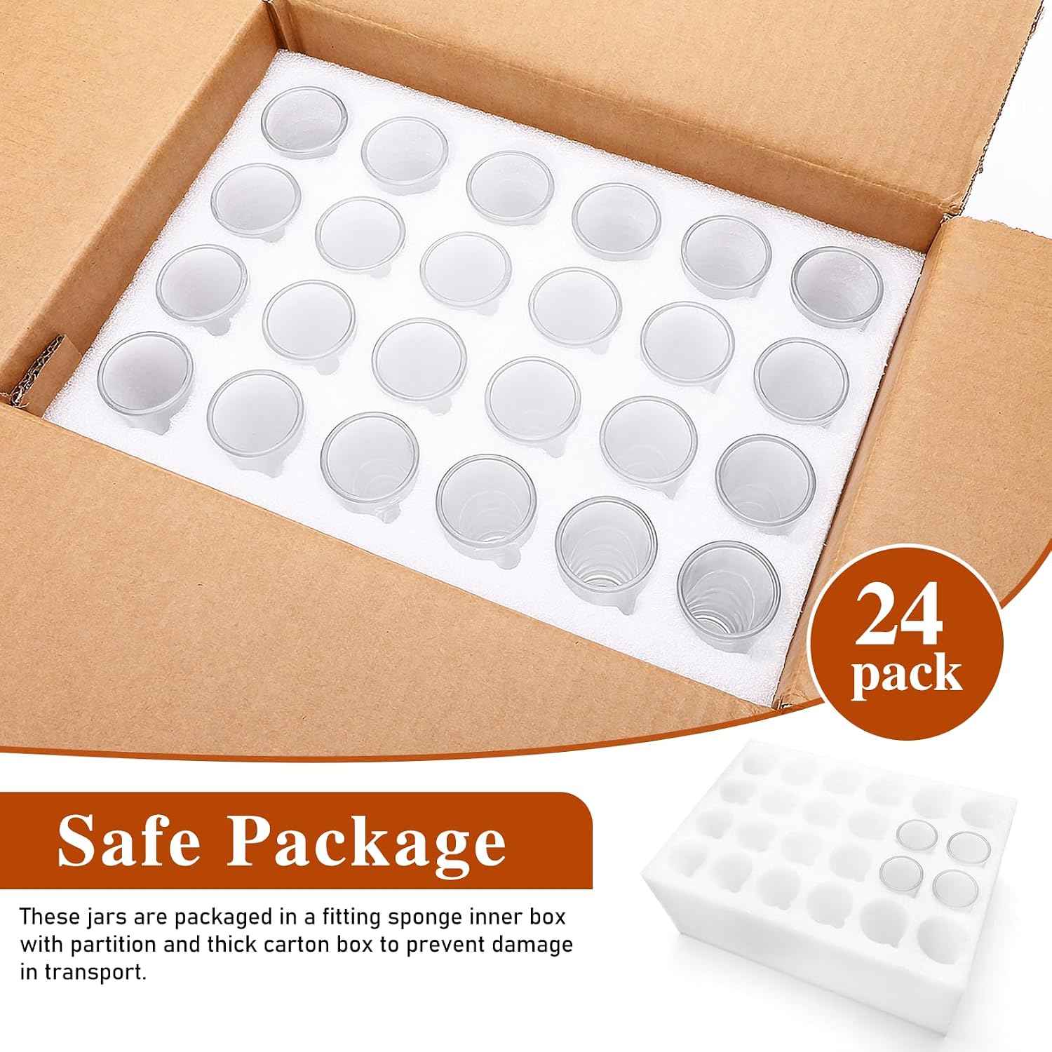 Flrolove 24 Pack Heavy Base Shot Glasses Bulk - 2 oz Cylinder Tall Shot Glasses Set for Tequila, Whiskey, Vodka, Spirits & Liquors - Glass Shot Glasses for Party, Bar, Wedding, Christmas - Ideal Gift