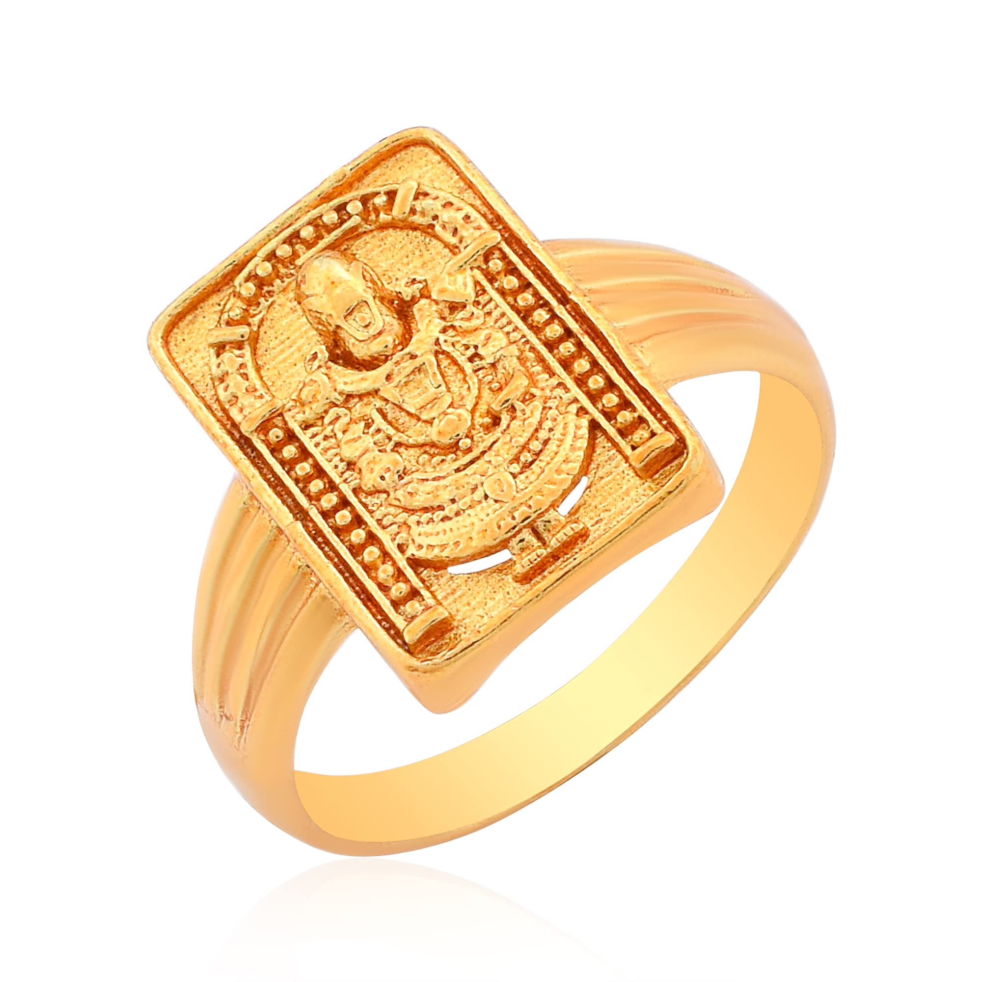 Zumrut� Gold Plated Tirupati Balaji/Sri Venkateswara Swamy Good Luck Charm Fashion Finger Ring For Women/Men (B0BRJRT6PR) Amazon Price History, Amazon Price Tracker