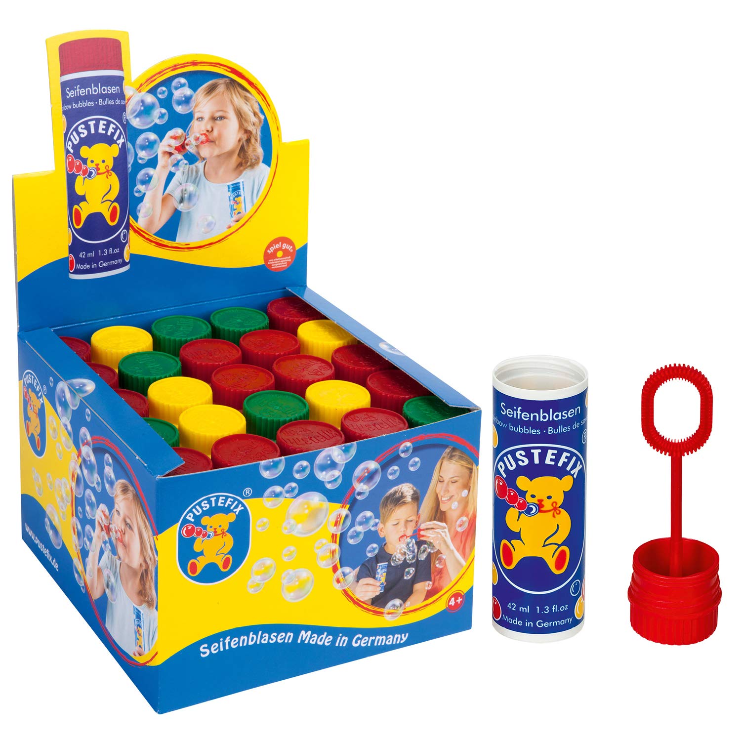 Pustefix - Grande Boîte De Liquide à Bulles De Savon, Classique Indémodable, 42 Ml