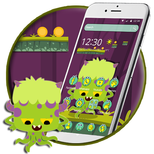 Consumes less memory space Comic Green Monster Theme (free)