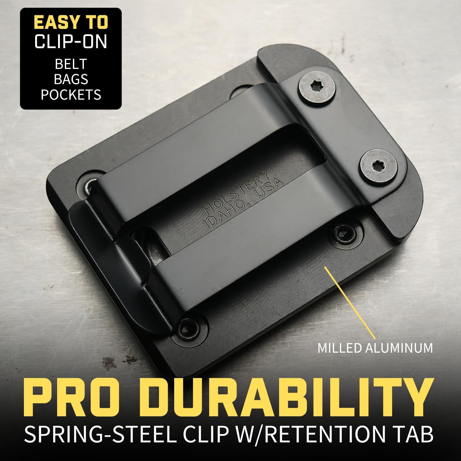 PinPal Pro | Étui à outils universel - Verrouillage par gravité - Porte-outils à clip pour perceuses, chocs et autres outils