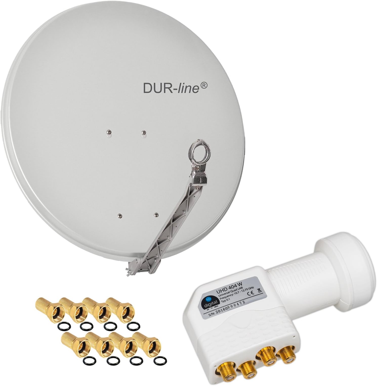 Humax Lnb 143s Gold Quad Switch Lnb HUMAX Digital Quad-LNB 143s Gold, Satelliten universal LNB, LTE-Filter