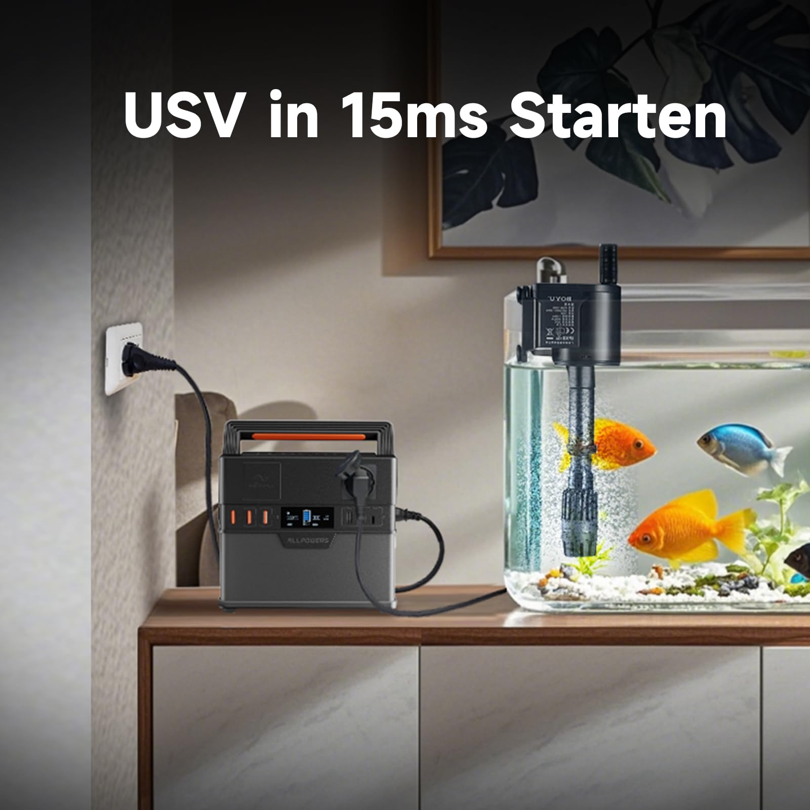ALLPOWERS S300 Plus Tragbare Powerstation, 288Wh Solargenerator, Akku Stromgenerator Mobile Stromspeicher mit 300W AC/100W USB-C Ausgang, Batterie Backup, Outdoor Generator für Camping, Reise