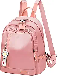 Mochila Feminina Escolar Trabalho Reforçada Bolsa Mulher Passeio Casual Ajustável Com Pingente