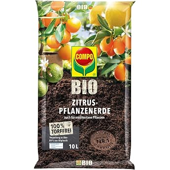 COMPO Organic Citrus Plant Soil Also Suitable for Mediterranean Plants