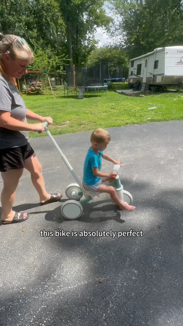 LOL-FUN Tricycle évolutif 5 En 1 Pour Enfants De 1 à 4 Ans – Vélo à Pédales, Draisienne Et Poussette 3 Roues, Guidon Parent, Cadre Acier, Max 30 Kg, Cadeau Fille Garçon