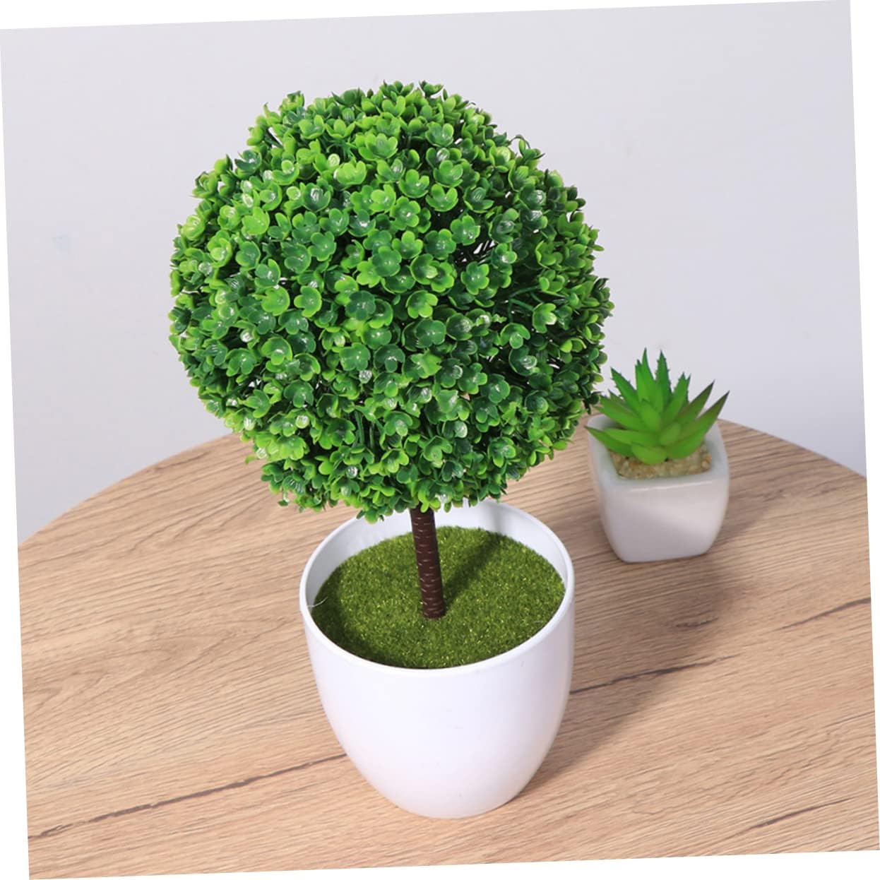 FOMIYES Sturdy Plastic Pots Artificial Topiary Balls for Outdoor Home Office Elegant Decor
