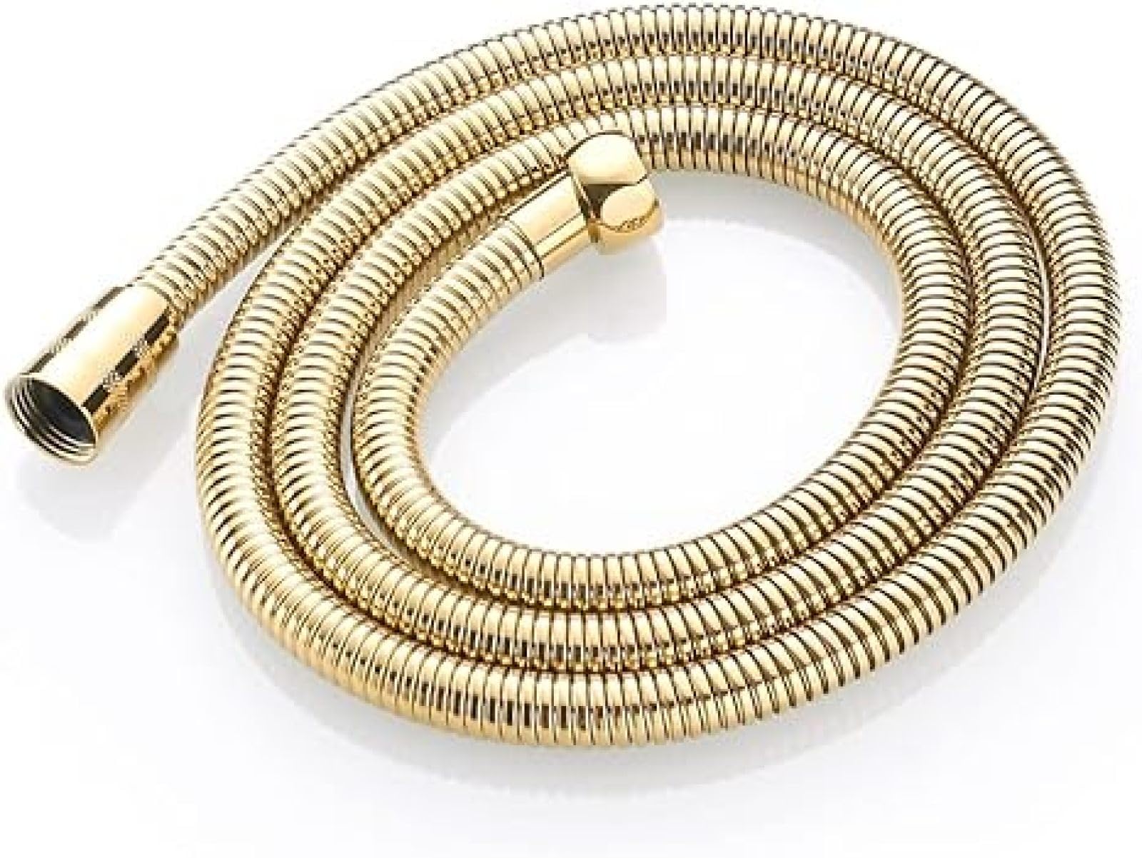 Anti-Kink Shower Hose,Large Bore Shower Hose, Gold 1.5m Shower Hose,Leakproof and Anti Kink – Universal(1.5M)