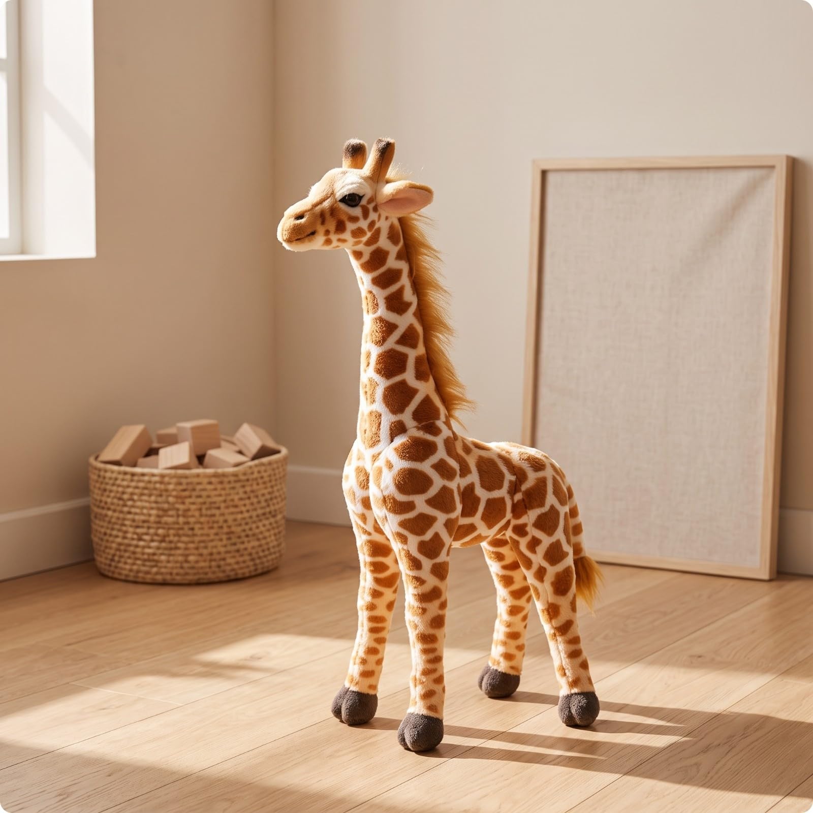 Milageto Peluche Girafe Réaliste, 70CM