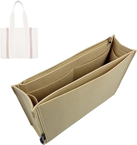 Miniatura 1 de Chloe Woody Tote Insert Medium Woody Tote Bag Organizer Insert (For Medium Woody, Beige)