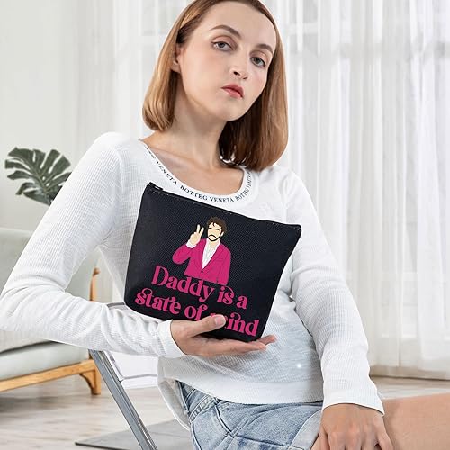 Miniatura 3 de Pedro Bolsa de maquillaje cosmético Actor Fans de la película Regalos Daddy Is A State Of Mind Makeup Zipper Bag Actor Quote Merchandise, Daddy Is