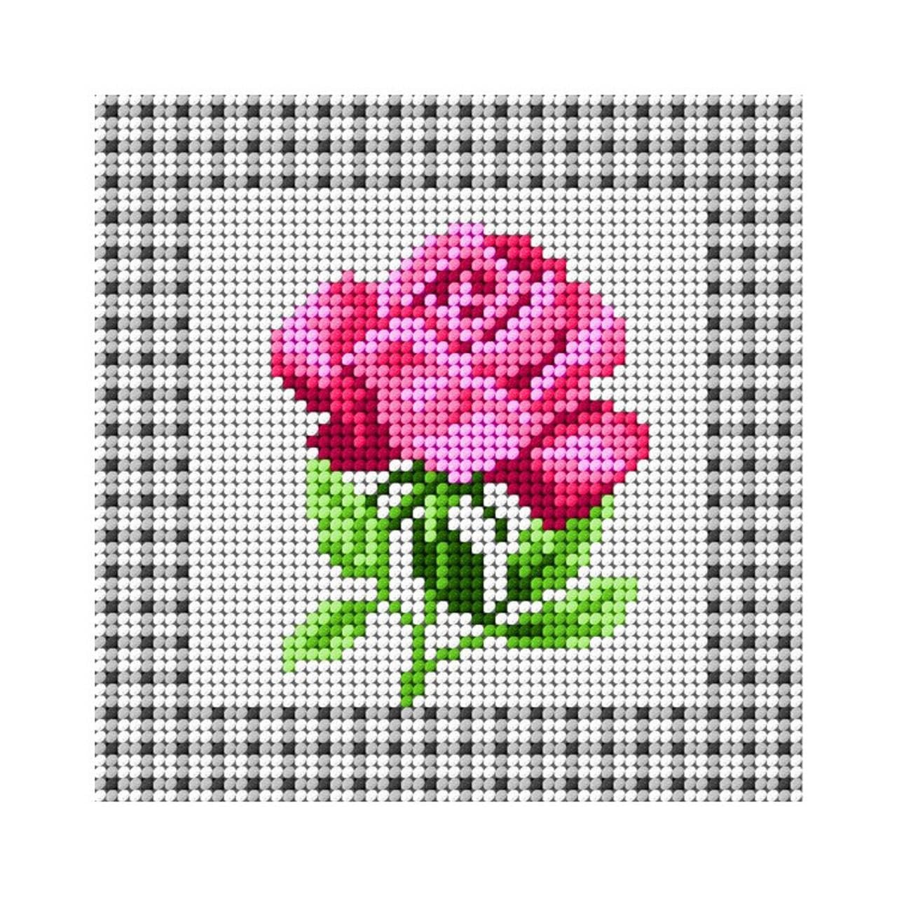 Orchidea TAPESTRY CANVAS Rose 15x15cm 1398D