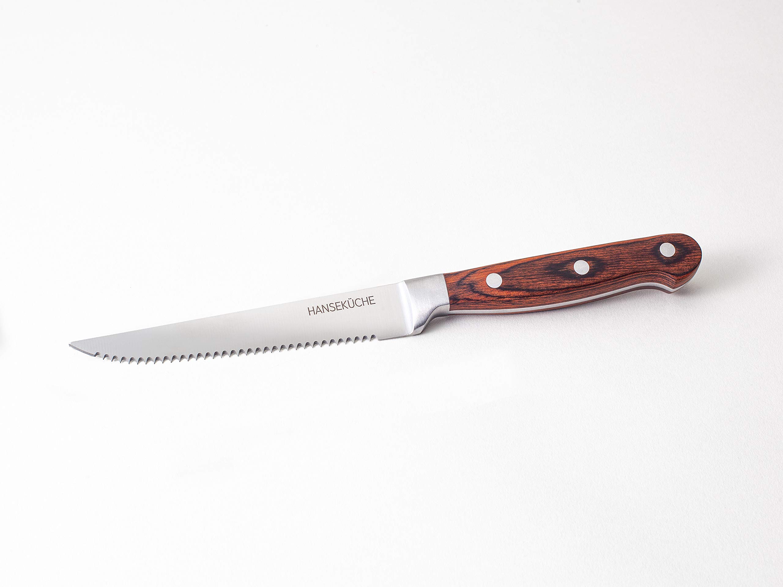 ICEL - Set coltelli da bistecca 4 pz, manico in Acero