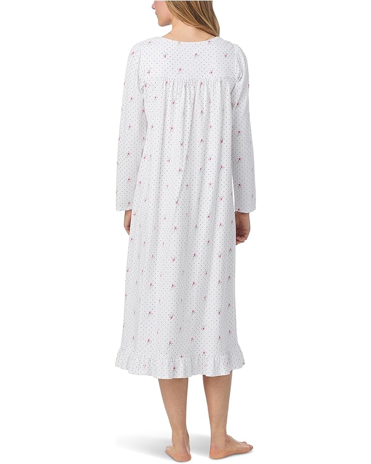 Eileen West Cotton Peached Jersey 48" Long Long Sleeve Nightgown - #3 of 4
