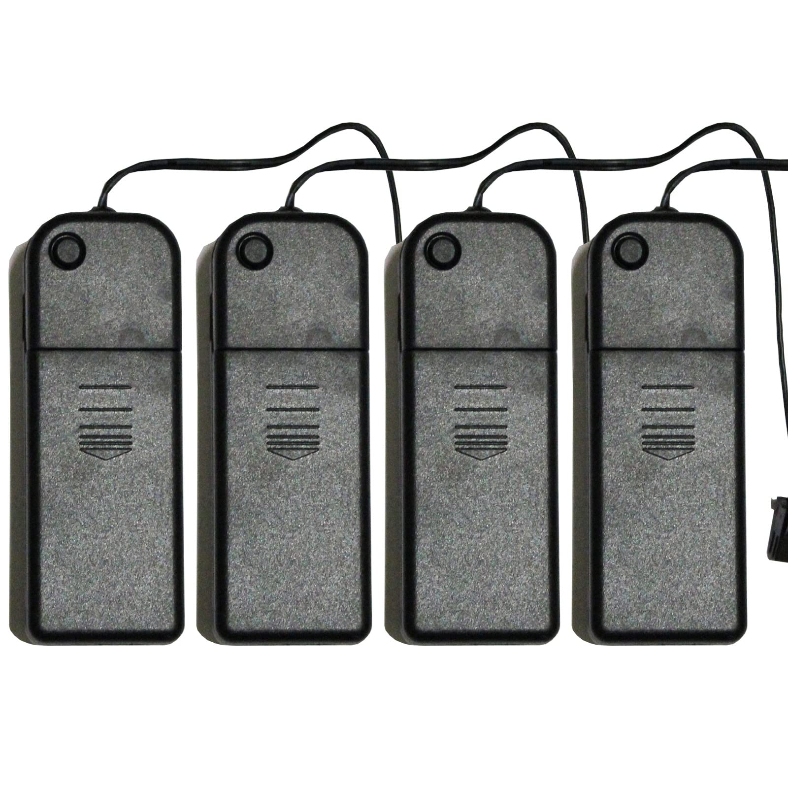 JYtrendBattery Pack Contrller (4 Modes Solid On, Flash, Strobe, Off) for Neon El Wire Light (4 Pieces)