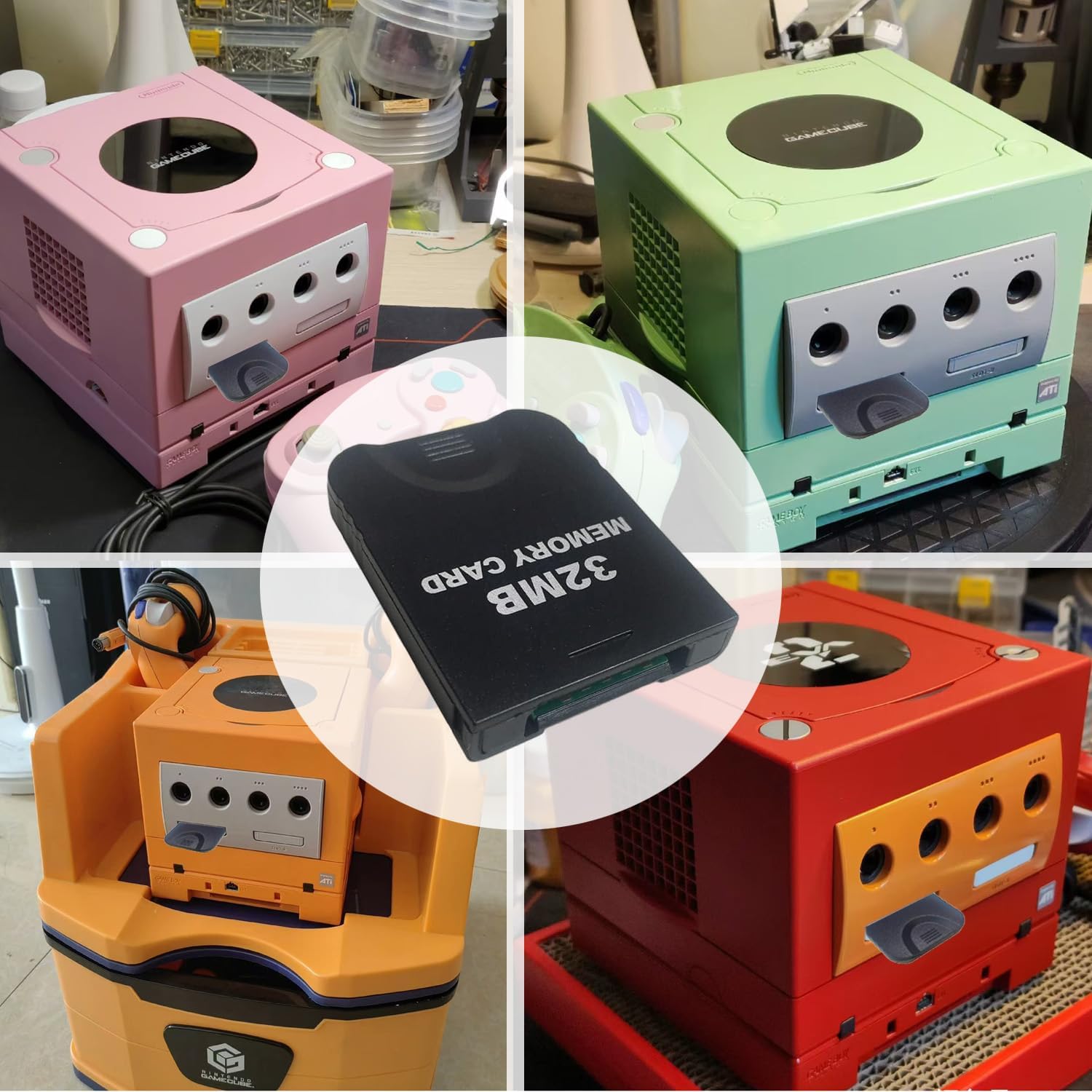 32MB(507 Blocks) Gamecube Memory Card, High Speed Game Memory Card Compatible for Nintendo Gamecube and Wii Console Accessory Kits - Black - Image 4