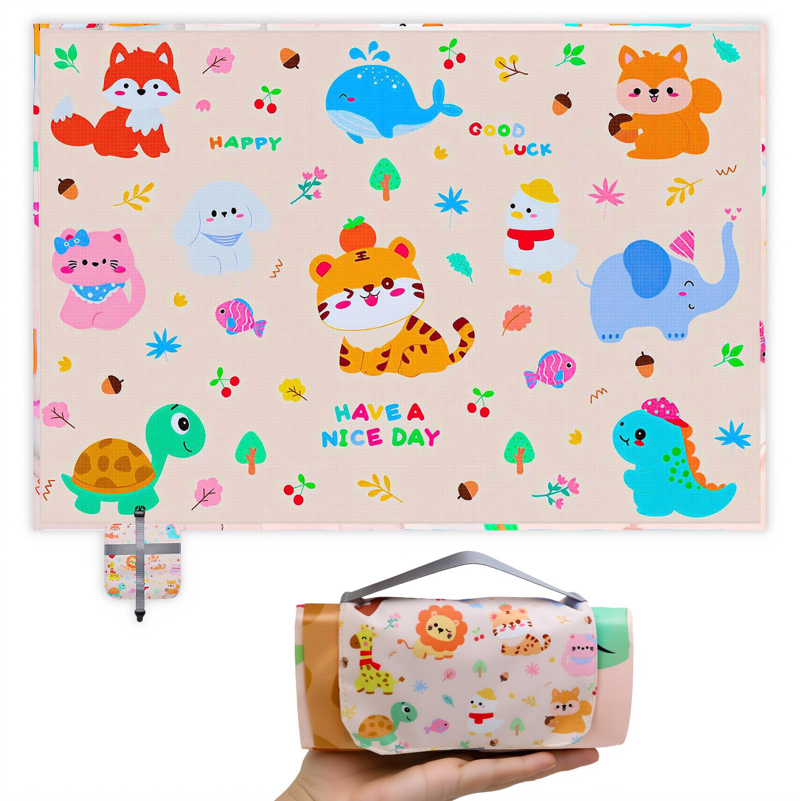 Couverture de pique-nique 150x210 cm imperméable et légère pour le camping