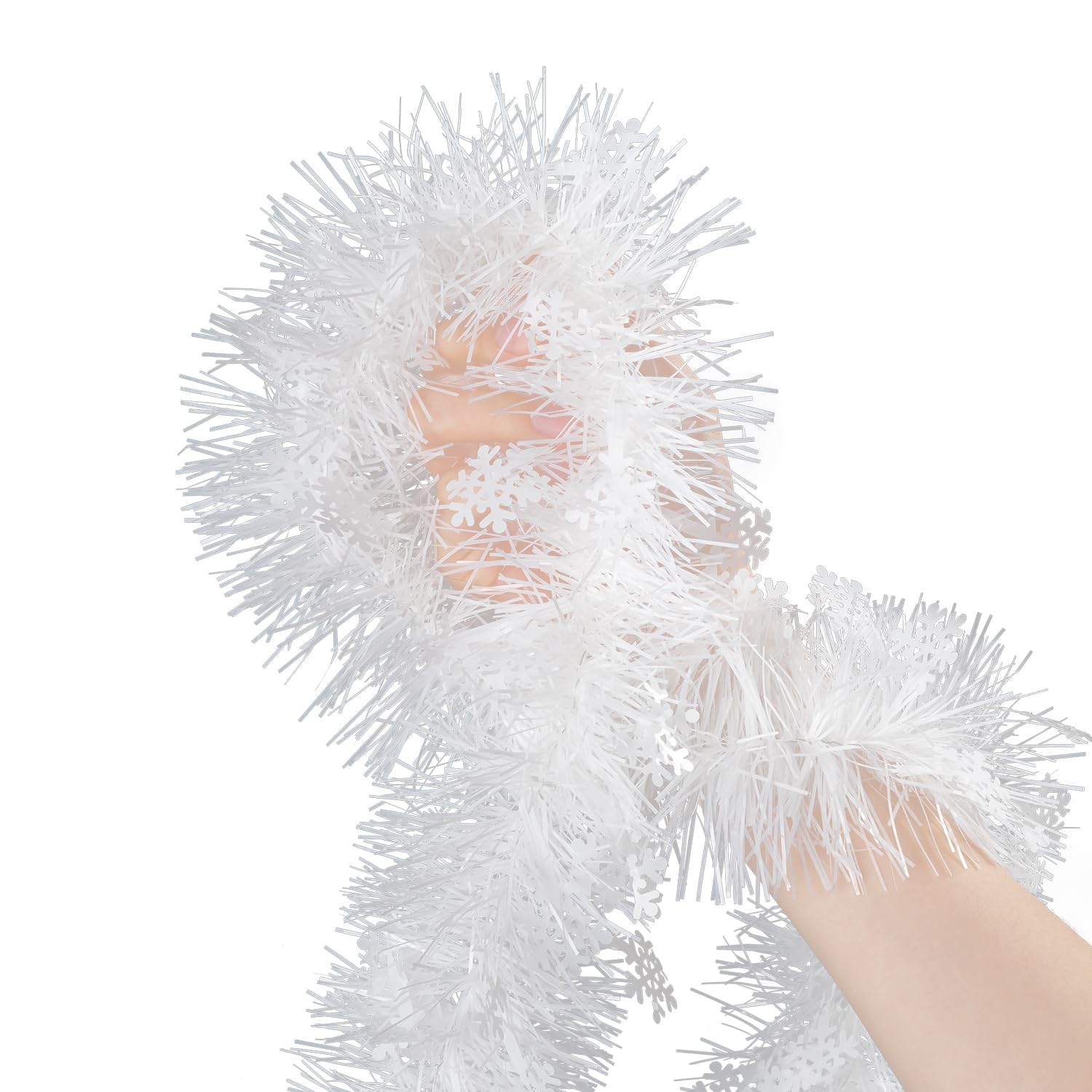 NON REFUNDABLE BUNDLE OF 2 32.8 Feet Christmas Tinsel Garland, Shiny