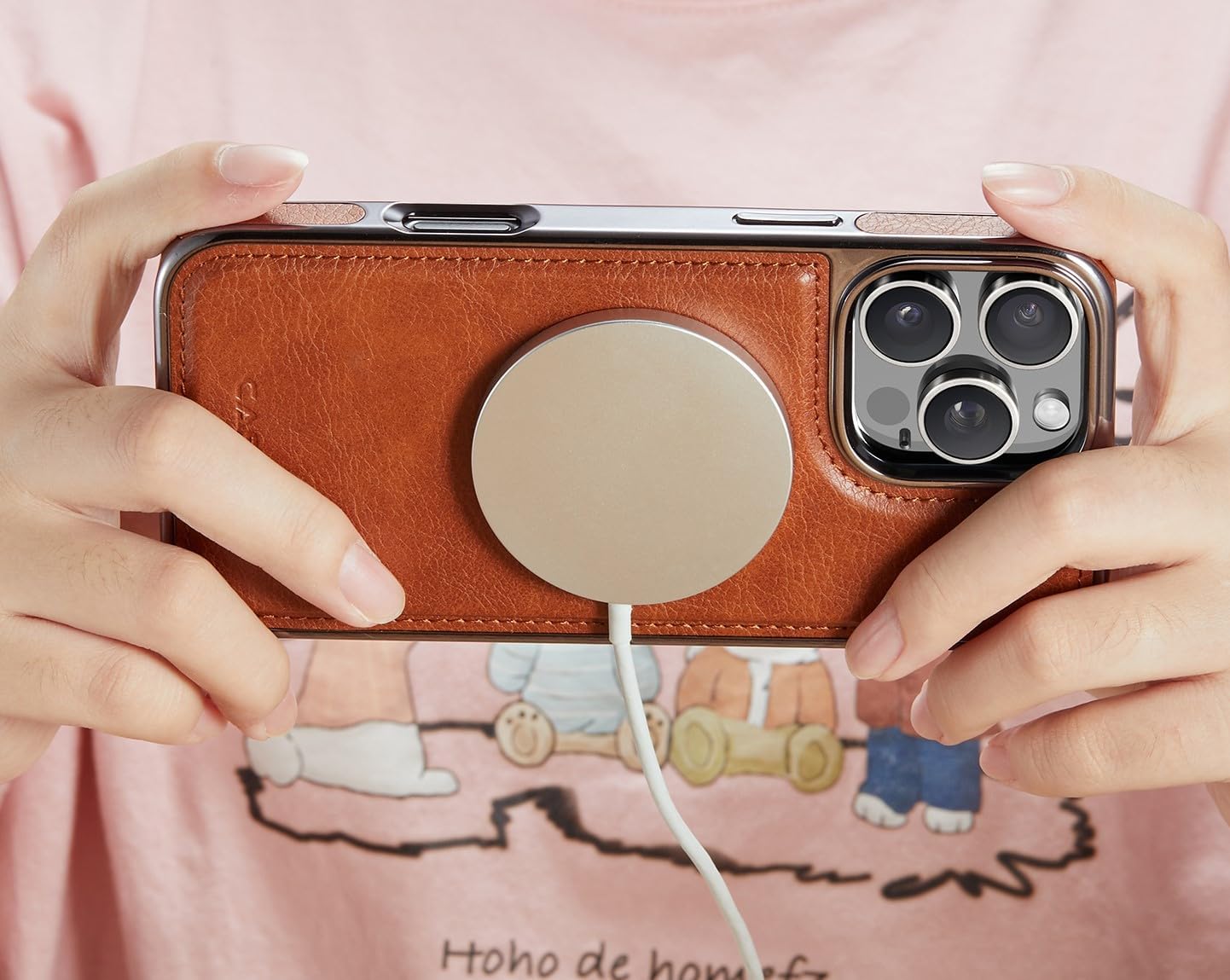 Casus Wallet Case for iPhone 16 Pro Max Compatible with MagSafe for Men Women, Detachable Magnetic Wallet Phone Case with Card Slot Holder for iPhone 16 Pro Max 6.9" (Brown) - Image 8