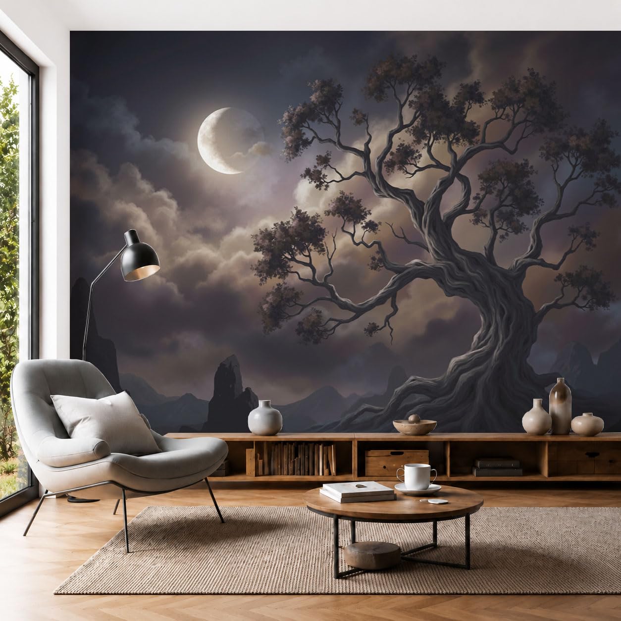 Papier peint panoramique pour transformer un mur vide en décor fantastique