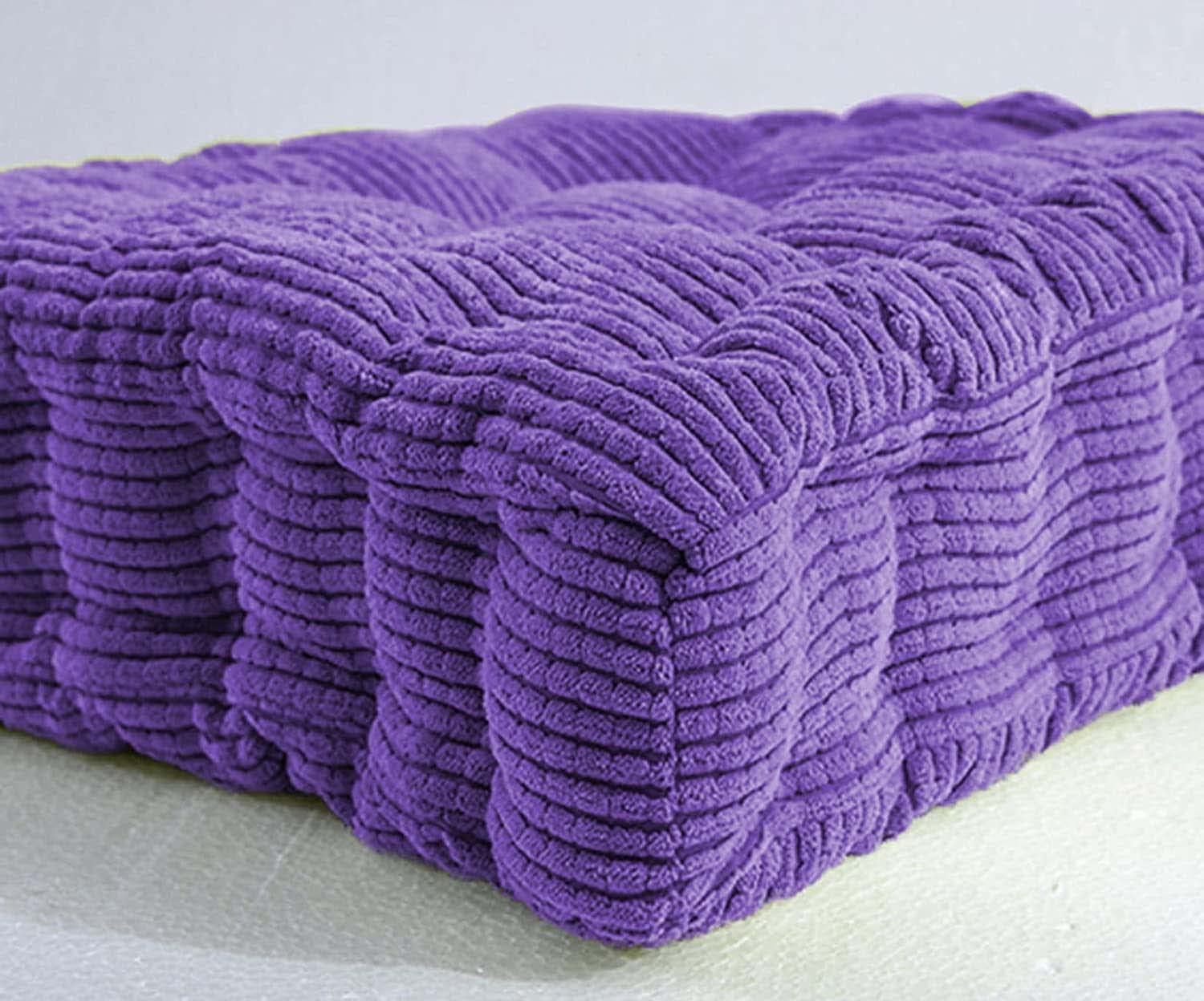 Waigg Kii Purple 10Cm Booster Cushion Seat Pad,45X45cm/50X50cm Thick Chair Cushion Seat Pads Armchair Cushions For Car Office Indoors Outdoors (50X50x10cm,)