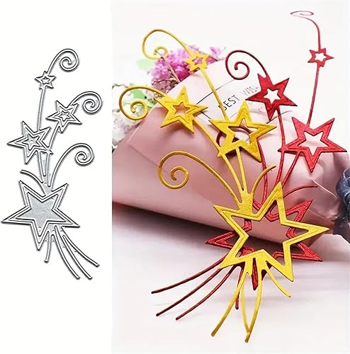 Annchaos Troqueles de corte de metal, plantilla de grabado en relieve para álbumes de recortes, molde para hacer tarjetas, álbum de fotos,