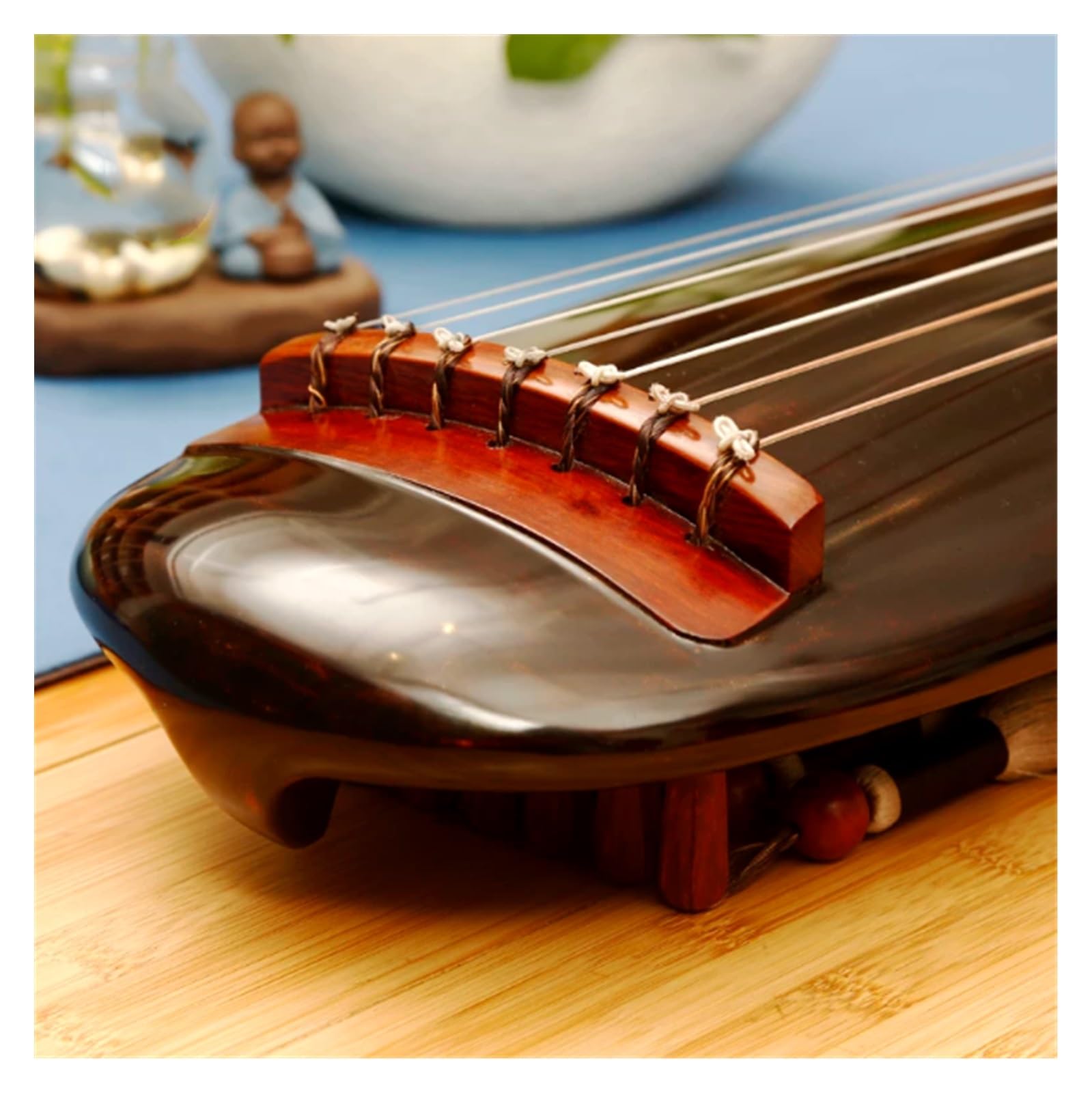 Profesjonalny Instrument Strunowy Guqin Guqin Rodzaj Cytry Ręcznie Robiony Instrument Lakierowany Z Palisandru