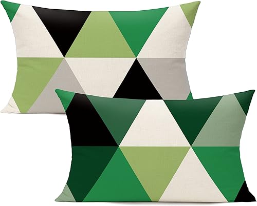 All Smiles Juego de 2 fundas de almohada lumbares de 12 x 20 pulgadas para exteriores, decoración colorida para el hogar, sala de estar, sofá,