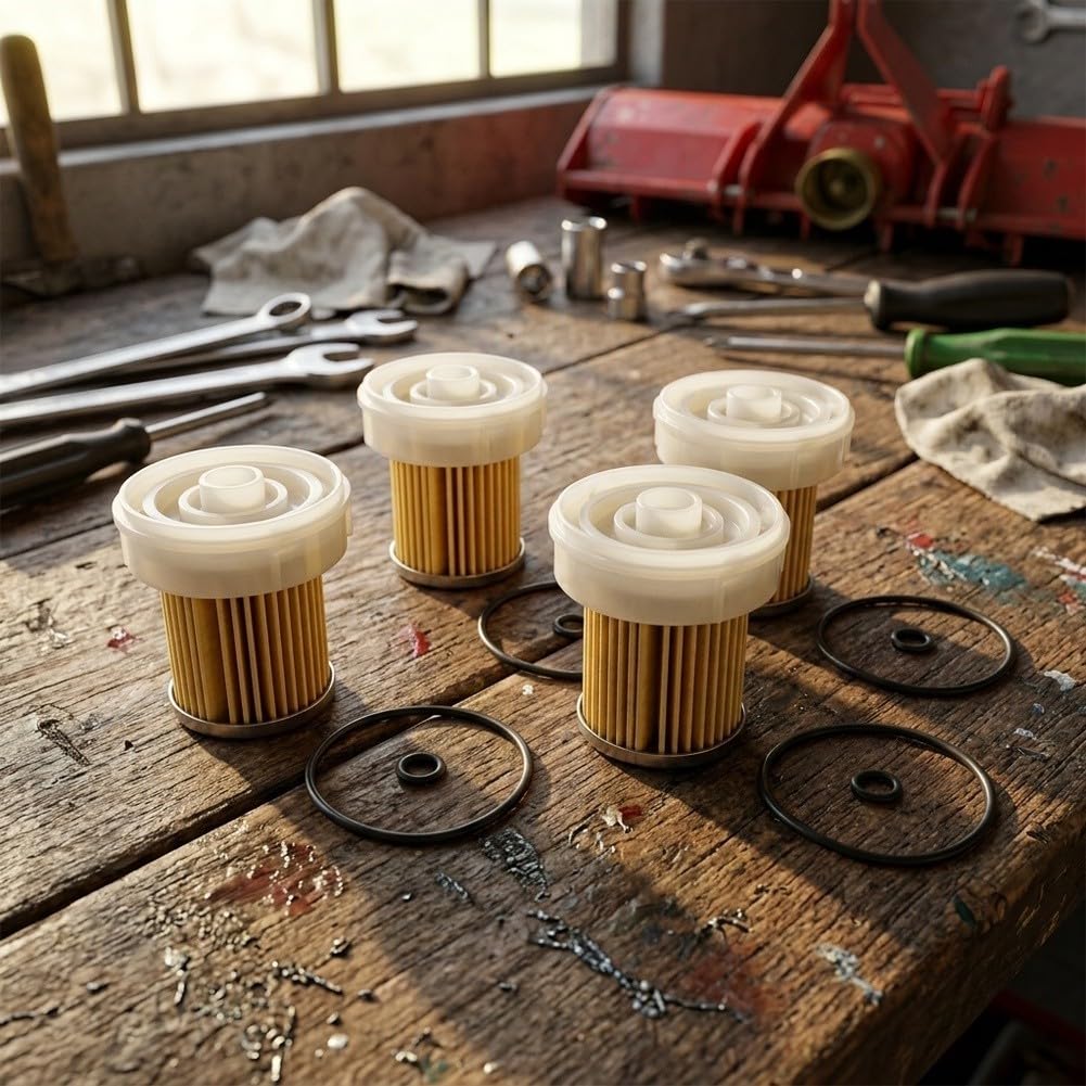 4 Unidades para filtro Gasoil con O-Ring Incluido 4 Unidades