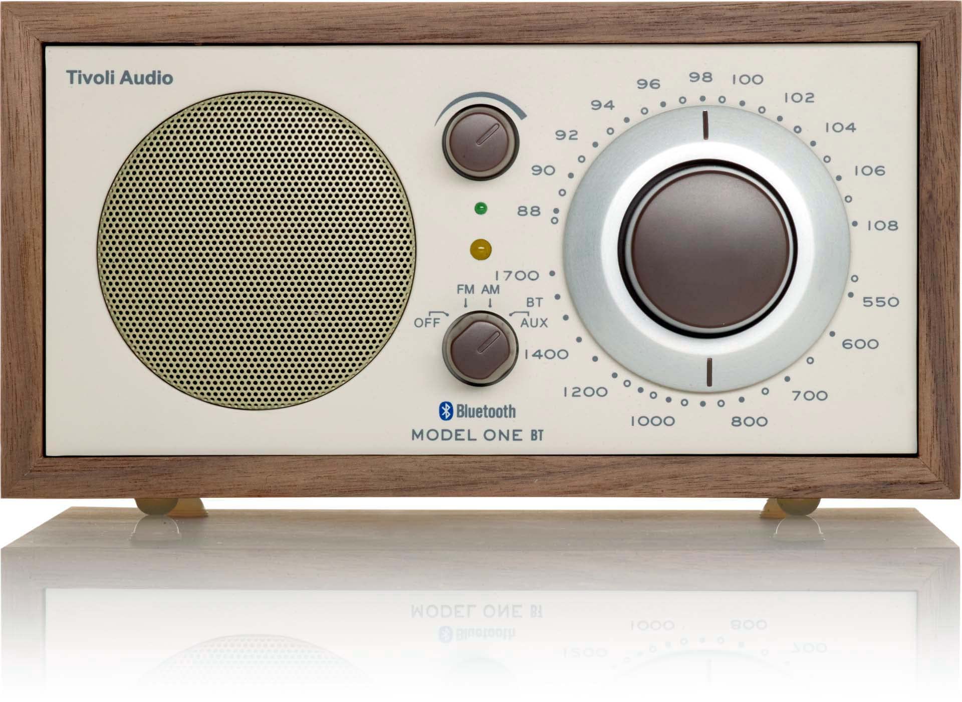 Tivoli AudioModel One BT Bluetooth FM/AM Table Radio (Walnut/Beige)