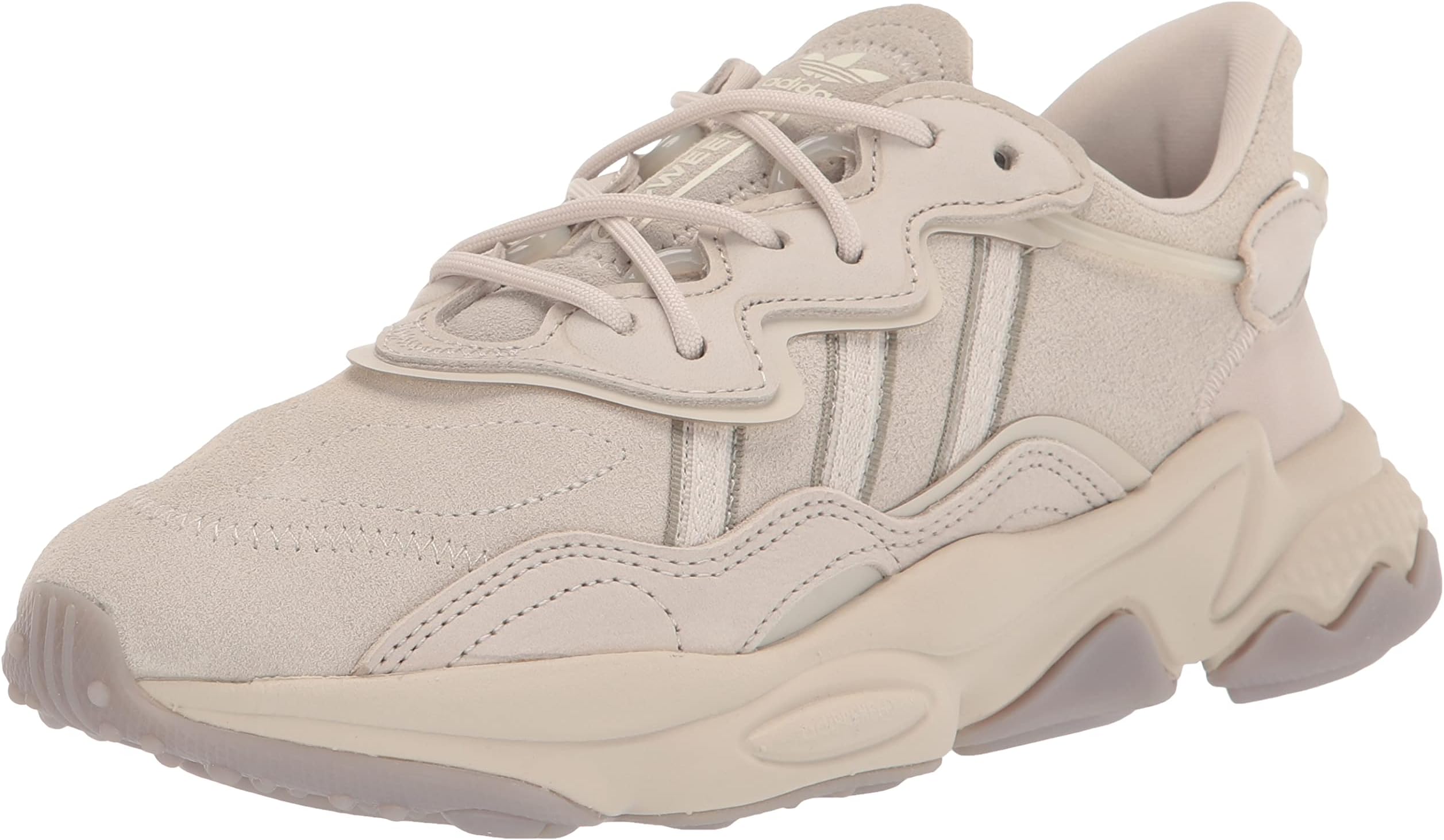 adidas OriginalsWomen's Ozweego Ballet Flat, Boat Shoe, Clear Brown/Feather Grey/Wonder White, 7