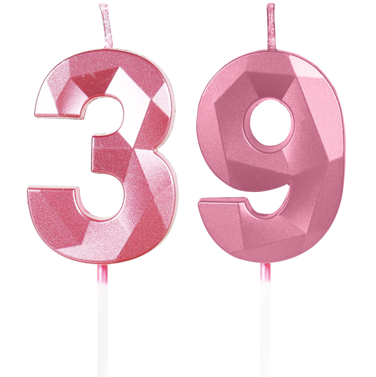 Yiran 50th Birthday Candles, Gold Number 50 Happy Birthday Candles, Cake Topper Decorations for Birthday Party, Wedding Anniversary Celebration Supply — view 77