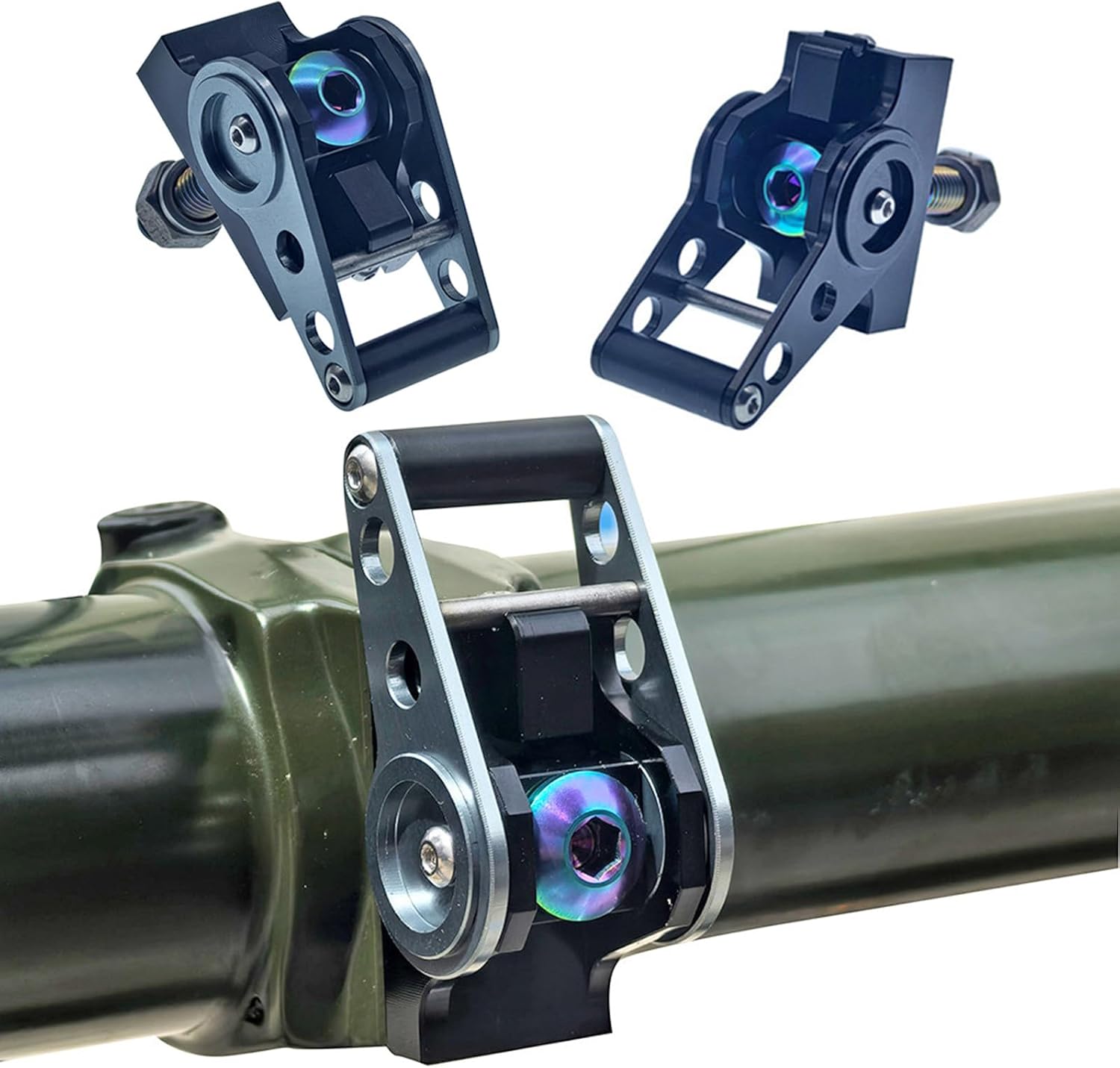 急速にリリースバックル折りたたまれた自転車ハンドルライトウェイト合金サイクリングクランプ人間工学に基づいたハンドルバークランプはすぐ