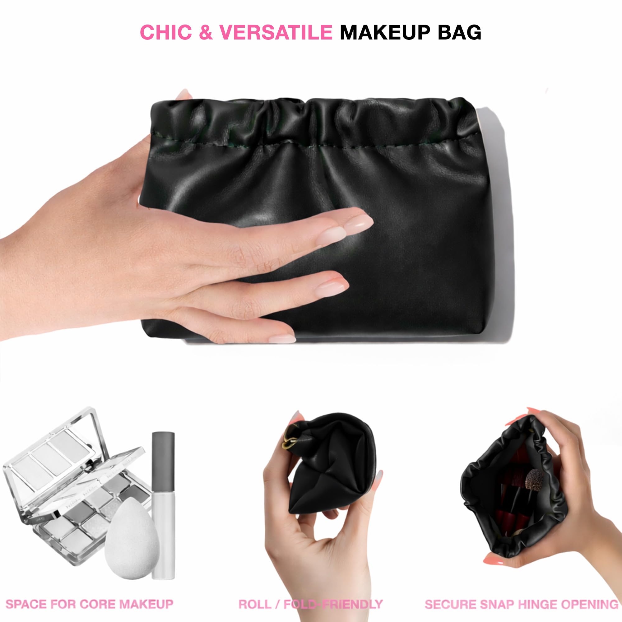 Cosme 9 - Juego de brochas de maquillaje de cara completa para viajes, polvos, correctores, rubor, sombra de ojos, delineador de ojos, cejas, juego de brochas de maquillaje de pelo sintético y natural