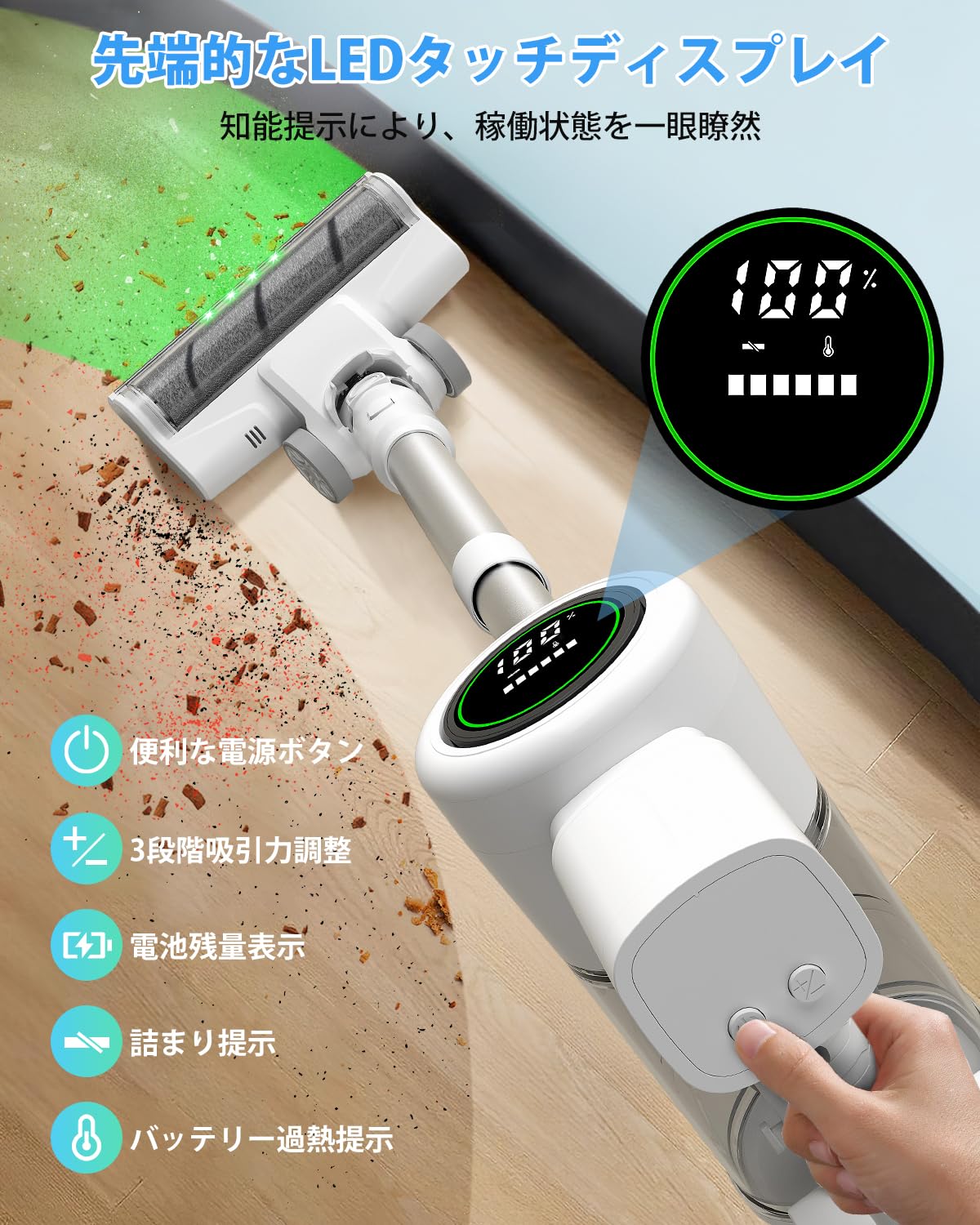 Amazon.co.jp: 掃除機 コードレス【2027年先行発売！業界初自走式！真