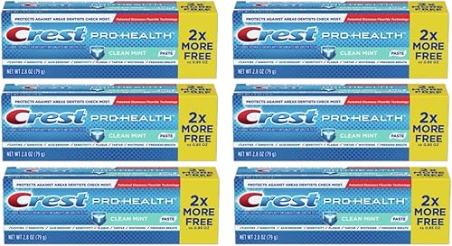 Crest Pro-Health Clean Mint Pasta de dientes 28 onzas paquete de 6