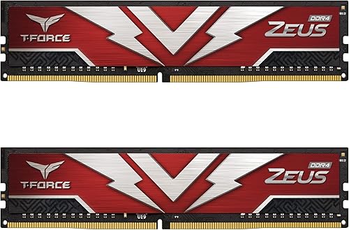 TEAMGROUP T-Force Zeus DDR4 32GB Kit (2 x 16GB) 3200MHz (PC4 25600) CL16 Módulo de memoria para juegos de escritorio Ram - TTZD432G3200HC16FDC01