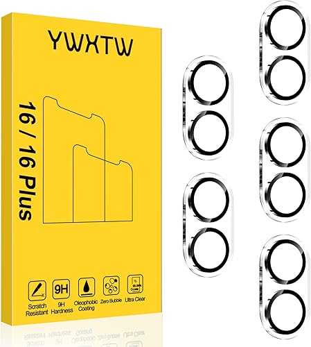 Miniatura 22 de YWXTW Protector de lente de cámara para iPhone 17 Pro, cobertura completa, protector de pantalla de lente de vidrio templado para iPhone 17 Pro