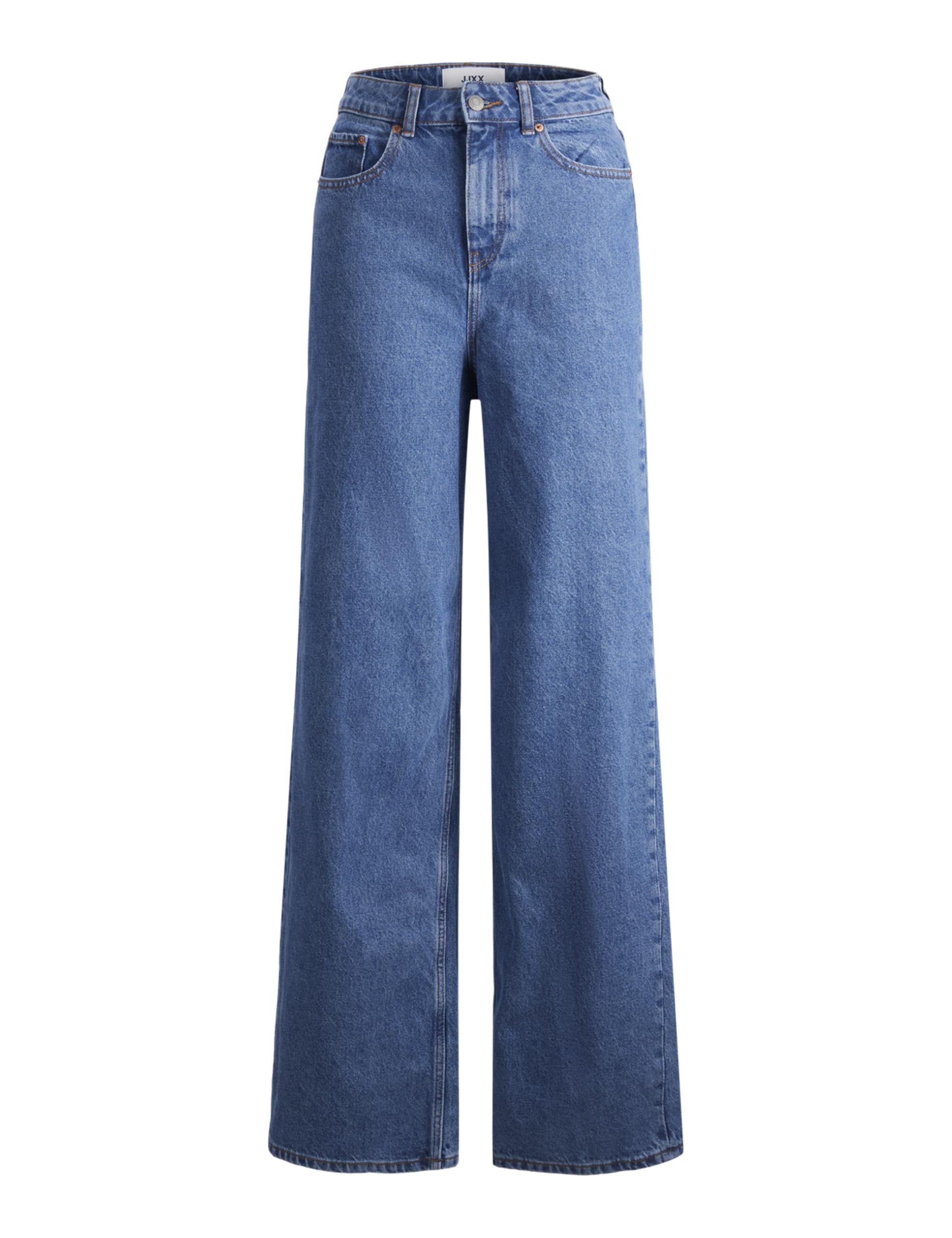 JJXX Women's JXTOKYO Wide HW NR6002 NOOS Jeans, Medium Blue Denim, 28/32