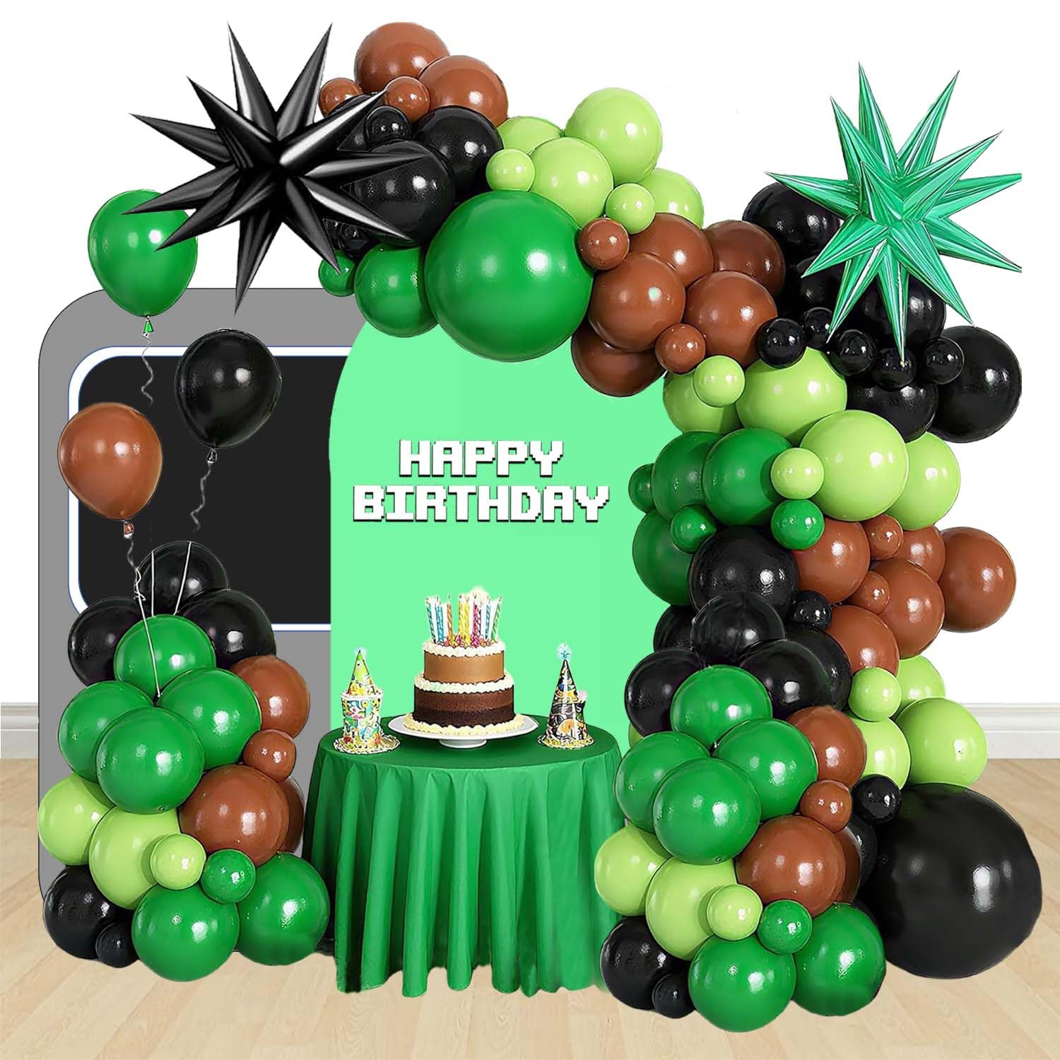 Party Decoration Set Video Game Balloons Garland Arch Kit Game Theme Birthday Party Supplies